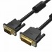 Кабель DVI-I->VGA(M-M) 1.5м, Vention с ферритовым фильтром, (EACBG) черный