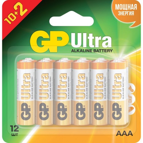 Батарейка GP Ultra 15AU-2CR12 AA (12шт) блистер