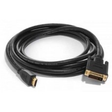 Кабель HDMI/DVI(M-M)  1.8м, Bion, single link, экран, позолоченные контакты