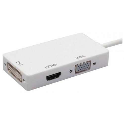 Переходник Orient mini DisplayPort - HDMI+VGA+DVI-D, 0.2 м
