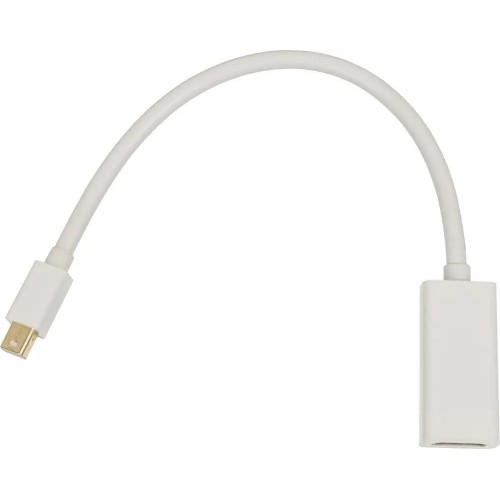 Переходник miniDisplayPort->HDMI(M-F) 0.2м, NoName белый