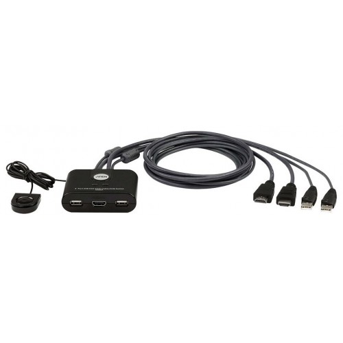 КВМ переключатель ATEN 2-Port USB FHD HDMI Cable KVM Switch