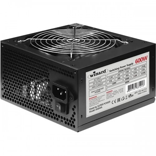 Блок питания ATX Super Power Winard 600WA12 (20+4+4+4 pin, HDDx2/SATAx3, 1x6+2pin, 120mm)