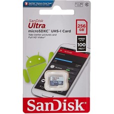 Флеш Карта Памяти (MicroSDXC) 256GB SanDisk Ultra Android Class 10 UHS-I 100 MB/s + SD адаптер