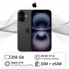 Смартфон  Apple iPhone 16 256GB черный