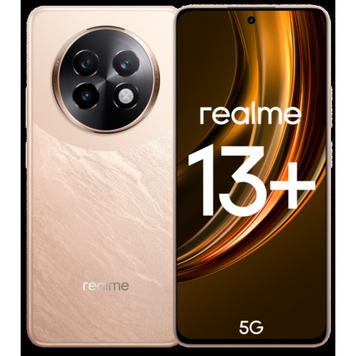 Смартфон 6.67" realme 13+ 5G 256 ГБ золотистый