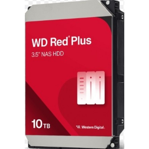 Жесткий диск HDD 10Tb SATA 3.5\" WD Red Plus NAS WD100EFGX [7200rpm,512Mb]