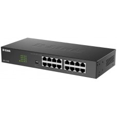 Коммутатор D-Link DGS-1016D/J1A, 16-port UTP 10/100/1000Mbps Auto-sensing, Stand-alone, Unmanaged