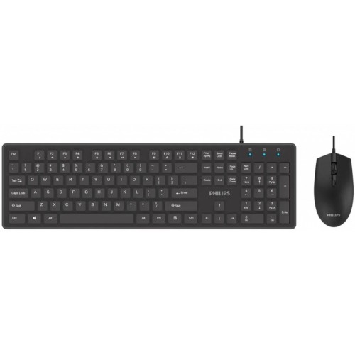 Клавиатура/мышь Philips SPT6264 USB проводная, черный