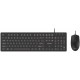 Клавиатура/мышь Philips SPT6264 USB проводная, черный