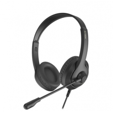Наушники с микрофоном A4Tech Fstyler FH100 черный 2м накладные оголовье (FH100 (STONE BLACK))
