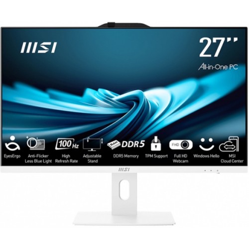 Моноблок 27" MSI PRO AP272P 14M-617XRU White, i5-14400/16Gb/SSD512Gb/noOS