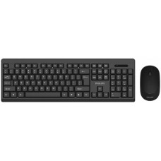 Клавиатура/мышь (беспроводной комплект) Philips SPT6324 2.4GHz 104кл., 3кн., 1600dpi, черный