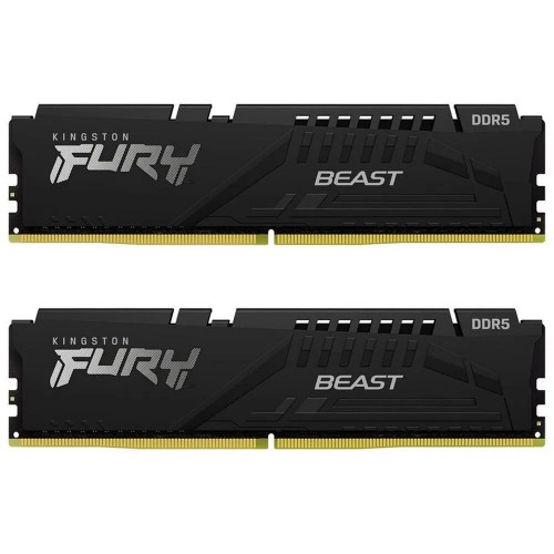 Оперативная память 2xDIMM 16GB DDR5 (5600Mhz) Kingston Fury Beast Black (KF556C40BBK2-32) 40-40-40 1.35V