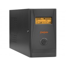 ИБП ExeGate Power Smart ULB-850, LCD, 850VA/480W, линейно-интерактивный, 2 евро розетки, USB