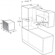 Встраиваемая микроволновая печь GORENJE BM201SG3DBG