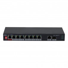 Коммутатор Dahua DH-PFS3110-8ET1GT1GF-96 1x1 Гбит/с + 8x100 Мбит/с