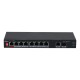 Коммутатор Dahua DH-PFS3110-8ET1GT1GF-96 1x1 Гбит/с + 8x100 Мбит/с