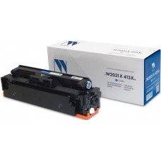 Тонер-картридж с чипом NV Print W2031X для HP Color LaserJet Pro M454dn/M479dw, №415X, С, 6K