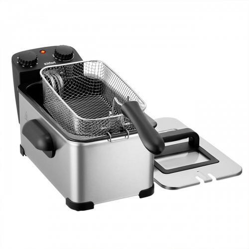 Фритюрница Kitfort КТ-6482 серебристый