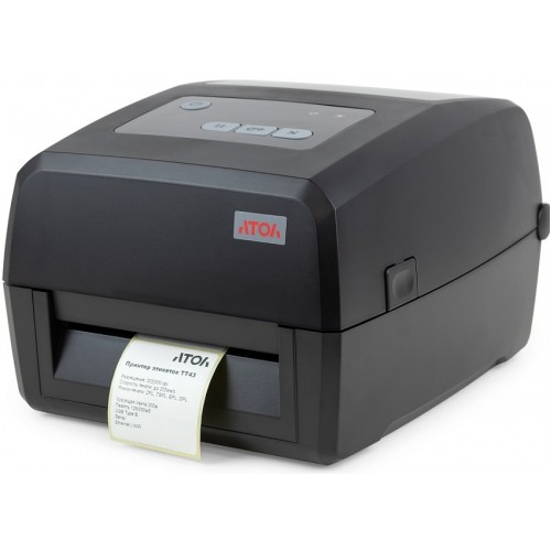 Принтер этикеток АТОЛ TT43, термотрансферная печать, 203 dpi, USB, RS-232, Ethernet, ширина печати 1