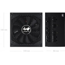 Блок питания 850W ATX CBR PSU-ATX850-14MG, 14см, 80+ Gold, Full Modularб Active PFC, кабель 1.5м