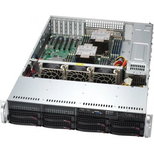 Сервер Supermicro 2U 621P-TRT / 2x4514Y/ 2x32Gb/ 1xPM893 480GB SATA/ 2x1200W/ SFT-DCMS-Single/1st co
