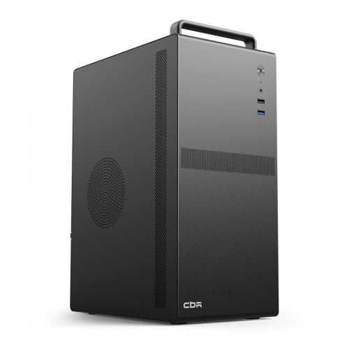 Корпус MiniTower mATX CBR V205 Black ( без БП, 1*USB3.0, 1*USB2.0, HD Audio+Mic )