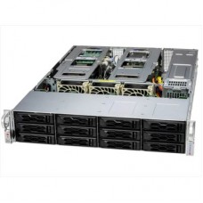 Платформа Supermicro SuperServer 2U 621C-TN12R/ 2 x XEON 4/5gen / 2x10Gb SFP+/12LFF+2SFF rear