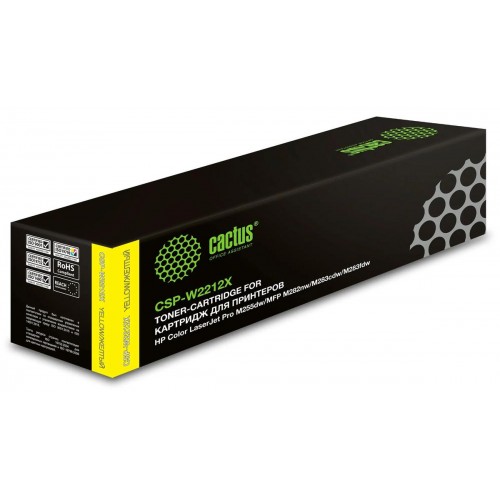 Картридж Cactus CSP-W2212X 207X желтый (2450стр.) для HP M255/MFP M282/M283