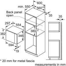 Встраиваемая микроволновая печь BOSCH BFL524MB2