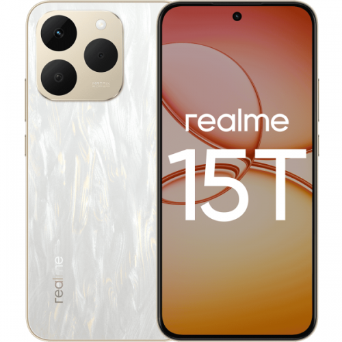 Мобильный телефон Realme 15T 5G 12/256GB белый (Flowing Silver)