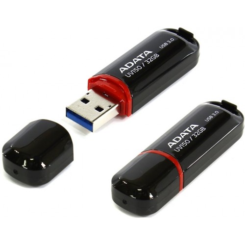 Накопитель USB 3.0 Flash Drive 32Gb A-Data DashDrive UV150,(AUV150-32G-RBK) Black 