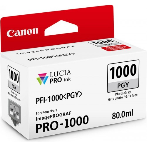 Картридж-чернильница PFI-1000PGY Canon  imagePROGRAF iPF1000 Photo gray (0553C001)