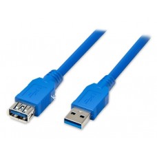 Кабель USB 3.0 Am-Af 3м, синий