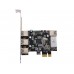 Контроллер Mini PCI-E USB 3.0 Speed Dragon FG-MU302A-1-BC01, 2xUSB 3.0 