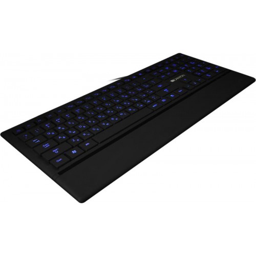 Клавиатура Canyon CNS-HKB6, мембранная, подсветка, USB, черный