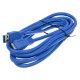 Кабель USB2.0 A(m) -> microUSB B(m) NINGBO 3м, блистер, синий