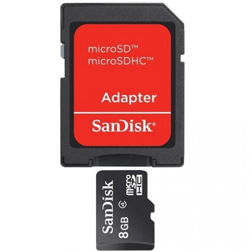 Карта памяти microSD Card 8Gb Sandisk Class4HC w/o adapter (SDSDQM-008G-B35)