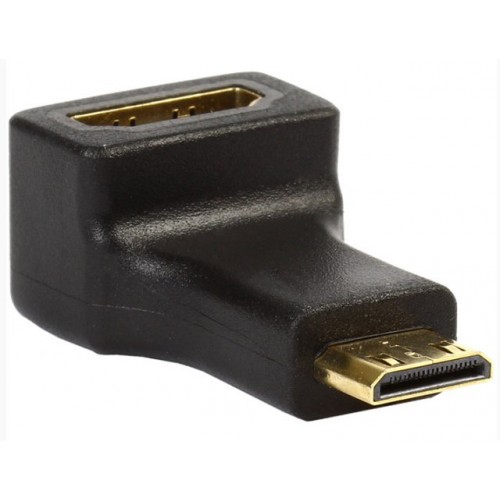 Переходник miniHDMI(M) - HDMI(F) угловой Smartbuy (A117)
