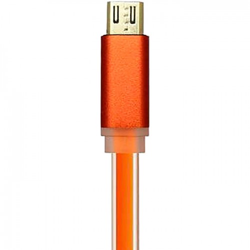 Кабель USB 2.0 Am - MicroUSB, 1m, реверсивный, индикатор заряда, оранжевый, ACD Smart (ACD-U915-M2O)