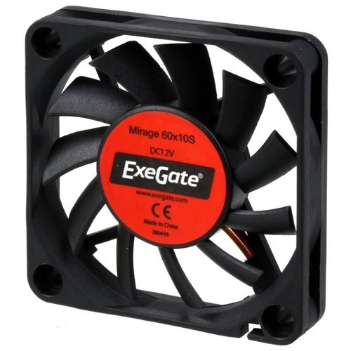 Вентилятор для видеокарты Exegate <6010M12S>/<Mirage 60x10S> для видеокарт, 4500 об/мин, 3pin (253944)