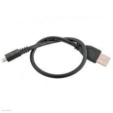 Кабель USB 2.0 Am-microBm 5P  0.3м Gembird Pro, черный, пакет (CCP-mUSB2-AMBM-0.3M)
