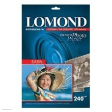 Бумага Lomond для фотопечати ролик A4, 240 г/м2, 20 листов, суперглянцевая (1105100)