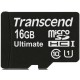 Карта памяти microSD Card16Gb Transcend Ultimate SDHC Class 10 + adapter (TS16GUSDHC10U1)