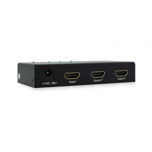 Разветвитель HDMI 1 компьютер -  2 монитора, Cablexpert DSP-2PH4-002, HD19F/2x19F, пасивный, Full-HD