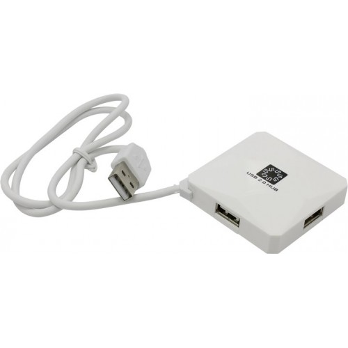 Концентратор USB 2.0 HUB 4-port 5bites HB24-202WH, белый