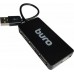 Концентратор USB 2.0 HUB 4-port Buro BU-HUB4-U2.0-Slim, черный
