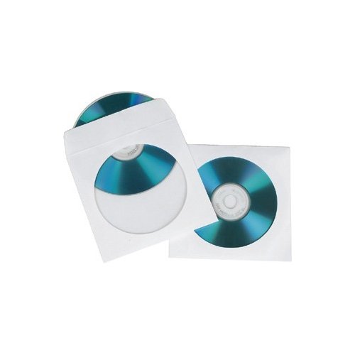 Конверт Hama бумажный для CD диска, 100шт (белый) H-62672