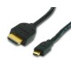 Кабель HDMI-microHDMI 19M-19M  1.8м ver.1.3 Gembird позол.разъемы,экран,чёрный,пакет (CC-HDMID-6
